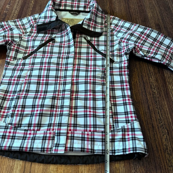 Body Glove Ski / Snowboard Jacket Size Medium Hot Pink / White / Black Plaid - Picture 14 of 16